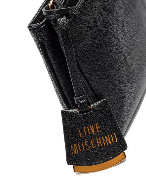 METALLIC LOGO Bolso de hombro negro - Bolsos Mujer