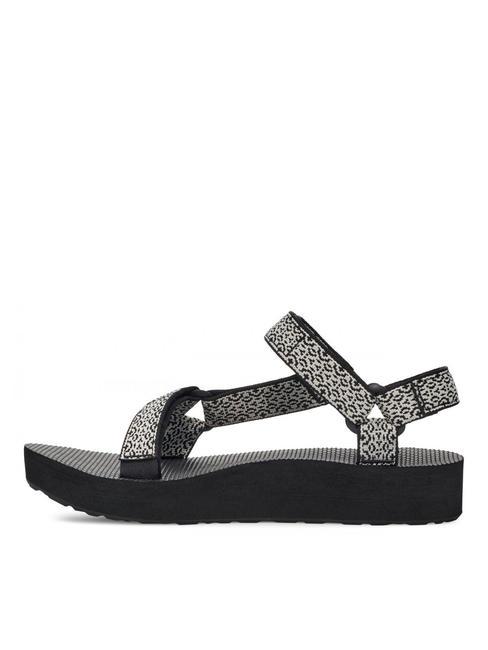 MIDFORM UNIVERSAL  Sandalia bohemio blanco/negro - Zapatos Mujer