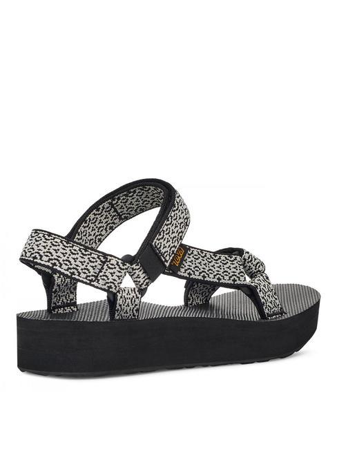 MIDFORM UNIVERSAL  Sandalia bohemio blanco/negro - Zapatos Mujer