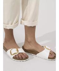 BIRKENSTOCK MADRID  Zapatillas blanco patente - Zapatos Mujer - 5