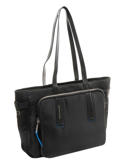 RYAN Shopper para PC de 14", en tejido reciclado negro - Bolsos Mujer