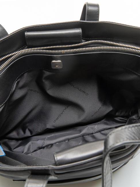 RYAN Shopper para PC de 14", en tejido reciclado negro - Bolsos Mujer