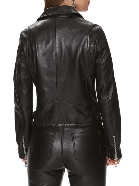 BIKER chaqueta de cuero negro azabache multi - Chaquetas de mujer