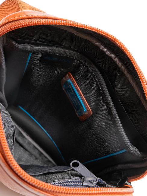 CAMPIONARIO - X18 bolso de cuero grande naranja2 - Bandoleras Hombre