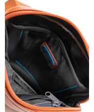 PIQUADRO CAMPIONARIO - X18 bolso de cuero grande naranja2 - Bandoleras Hombre - 5