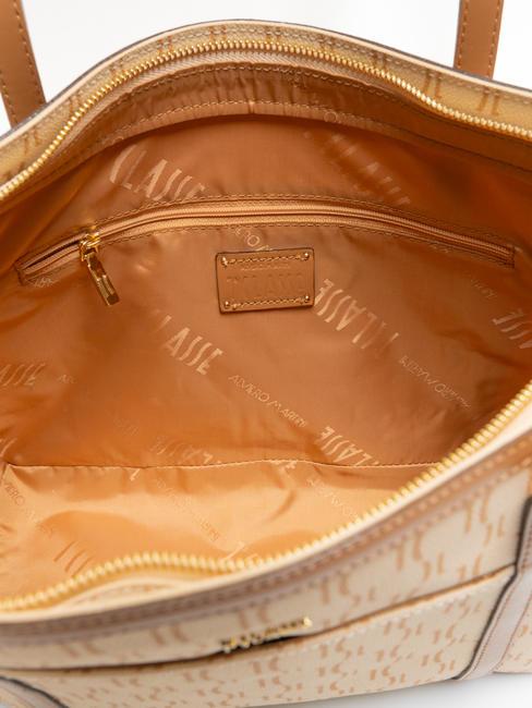 MONOGRAM Bolso shopping con logo estampado crema - Bolsos Mujer