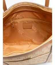 ALVIERO MARTINI PRIMA CLASSE MONOGRAM Bolso shopping con logo estampado crema - Bolsos Mujer - 4
