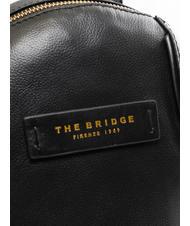 THE BRIDGE DOMITILLA Mochila de cuero Oro negro - Bolsos Mujer - 3