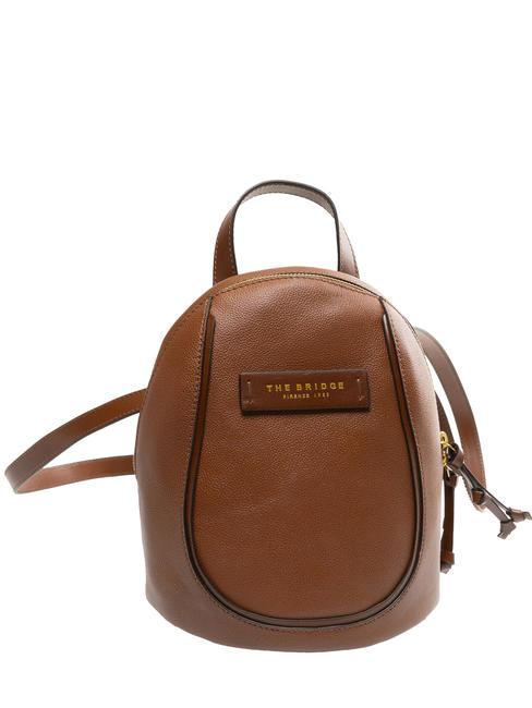 DOMITILLA Mochila de cuero BROWN - Bolsos Mujer