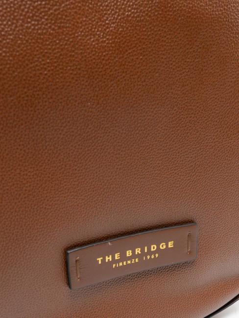 DOMITILLA  Shopper de hombro, en piel. BROWN - Bolsos Mujer