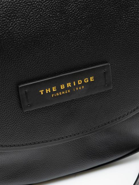 DOMITILLA Bolso bandolera, en piel. Oro negro - Bolsos Mujer