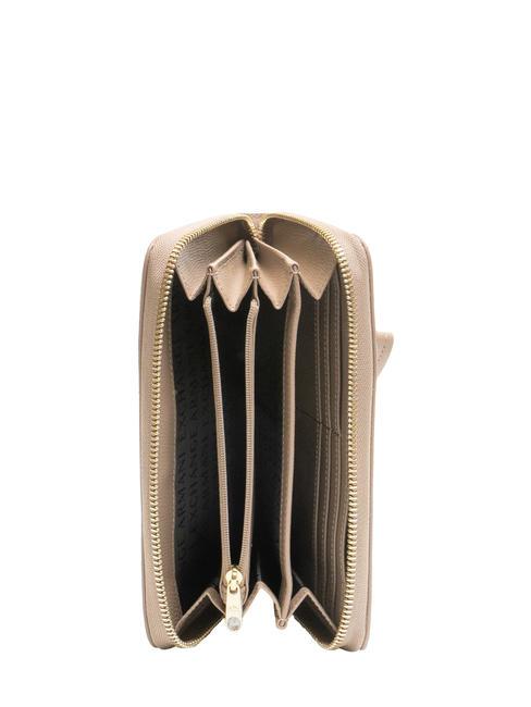 A|X METALLIC LOGO Cartera grande con cremallera alrededor pisco oscuro - Carteras Mujer