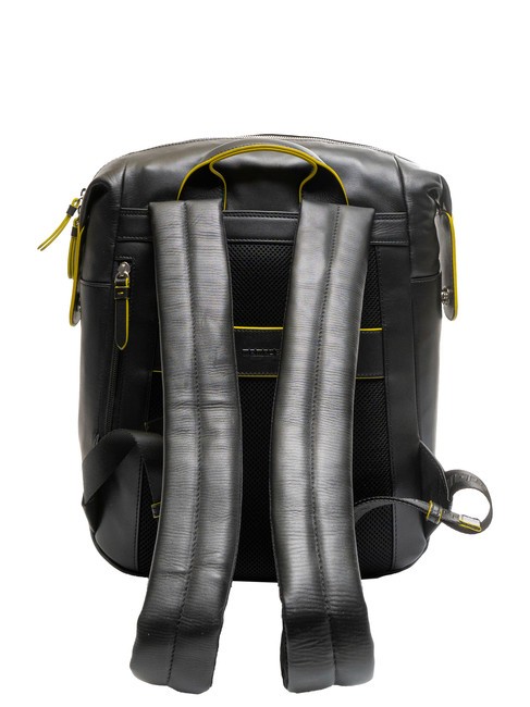 BICOLOR Mochila de piel para portátil de 15,6" amarillo negro - Mochilas para portátil