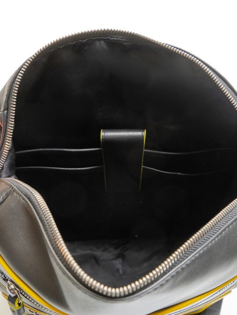 BICOLOR Mochila de piel para portátil de 15,6" amarillo negro - Mochilas para portátil