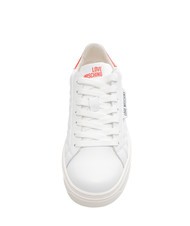 LOVE MOSCHINO BOLD 40 Zapatillas de piel blanco/lacado - Zapatos Mujer - 3