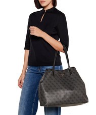 GUESS ECO VICTTORIA Bolso de hombro bolsa de asas Vikky Large Roo Coalog - Bolsos Mujer - 6