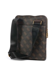 GUESS VEZZOLA Smart Bolsa plana marrón/ocre - Bandoleras Hombre - 2