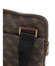 GUESS VEZZOLA Smart Bolsa plana marrón/ocre - Bandoleras Hombre - 3