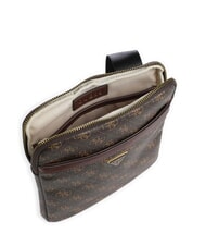 GUESS VEZZOLA Smart Bolsa plana marrón/ocre - Bandoleras Hombre - 4
