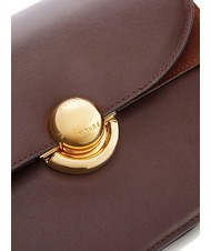 FURLA SFERA Bolso de piel con solapa chocolate - Bolsos Mujer - 4