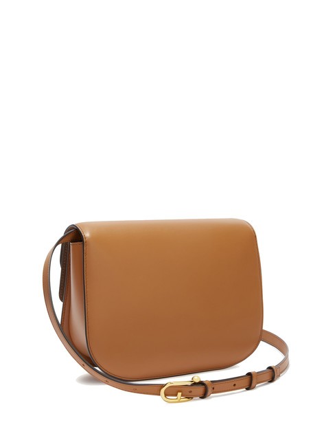 SFERA Bolso de piel con solapa brandy - Bolsos Mujer