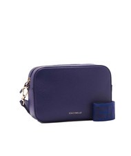 COCCINELLE TEBE Bolso bandolera en piel texturizada azul real - Bolsos Mujer - 2