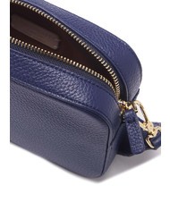 COCCINELLE TEBE Bolso bandolera en piel texturizada azul real - Bolsos Mujer - 4