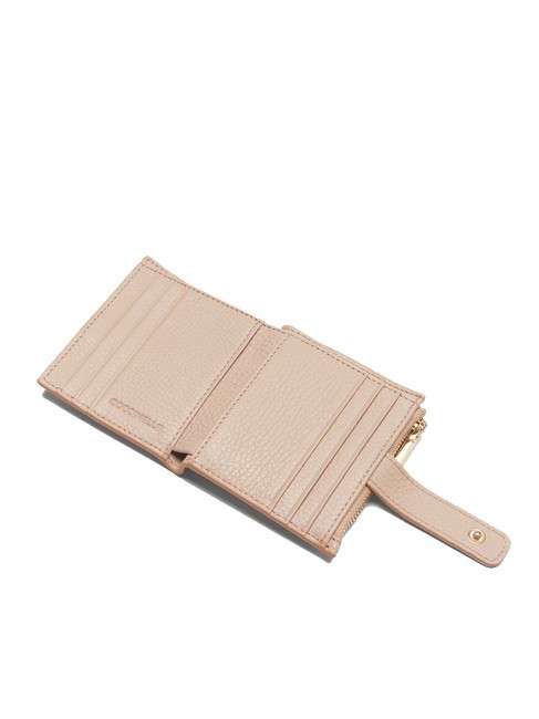 METALLIC SOFT Cartera mini de piel rosetas - Carteras Mujer