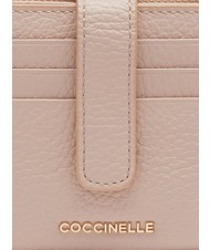 COCCINELLE METALLIC SOFT Cartera mini de piel rosetas - Carteras Mujer - 3