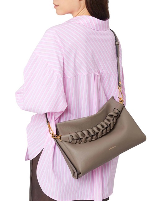 BOHEME GRANA DOUBLE Bolso de mano, con bandolera, en piel t./roseta caliente - Bolsos Mujer
