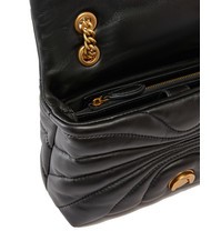 PINKO LOVE PUFF MINI Mini bolso bandolera en napa negro-oro antiguo - Bolsos Mujer - 4