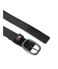TOMMY HILFIGER TOMMY JEANS OVAL  Cintur&oacute;n de cuero acortable negro - Cinturones - 2