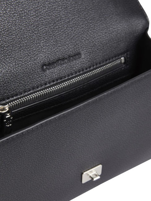 CK JEANS FORGED LOCK  Mini bolso de hombro pvh negro - Bolsos Mujer