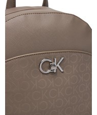CALVIN KLEIN RE-LOCK  Mochila de mujer pu monograma de ceniza - Bolsos Mujer - 3