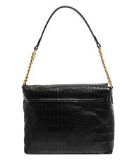 LOVE MOSCHINO CROCO Bolso de hombro negro - Bolsos Mujer - 3