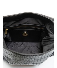 LOVE MOSCHINO CROCO Bolso de hombro negro - Bolsos Mujer - 5