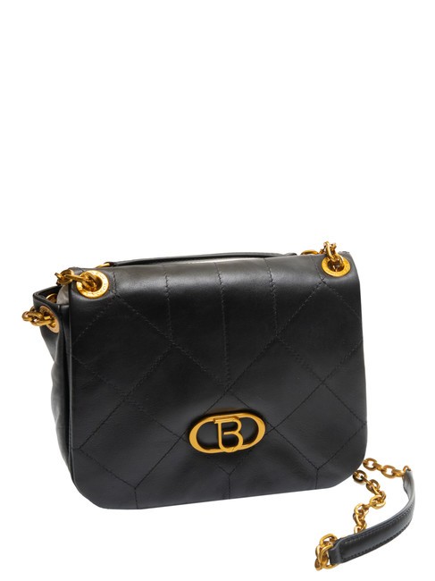 CHAMONIX  Bolso bandolera, en piel. negro - Bolsos Mujer