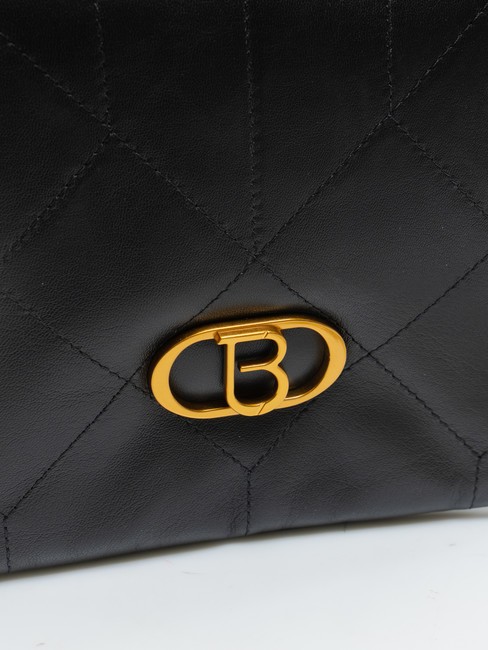 CHAMONIX  Bolso bandolera, en piel. negro - Bolsos Mujer