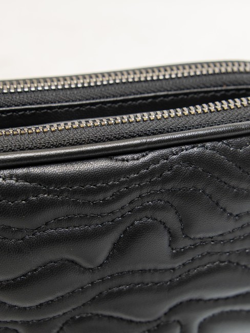 QUEBEC Mini bolso bandolera, en piel. negro - Bolsos Mujer