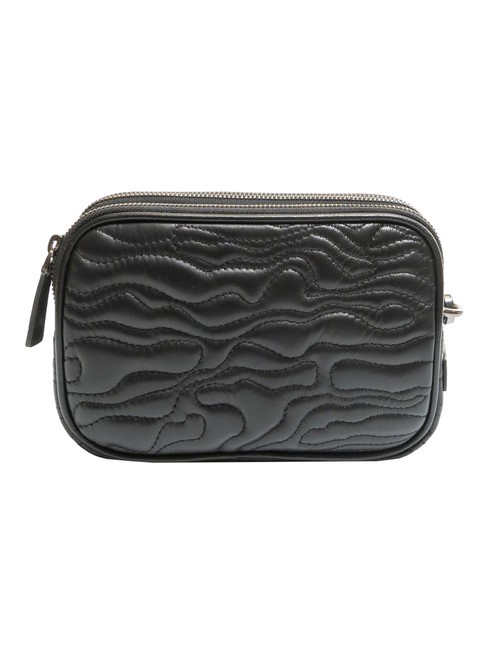 QUEBEC Mini bolso bandolera, en piel. negro - Bolsos Mujer