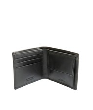 JOHN RICHMOND EMBOSSED LOGO Cartera de piel con monedero negro - Carteras Hombre - 2
