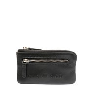 JOHN RICHMOND EMBOSSED LOGO Llavero de piel con 2 anillas. - Llaveros