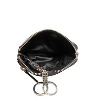 JOHN RICHMOND EMBOSSED LOGO Llavero de piel con 2 anillas. negro - Llaveros - 3