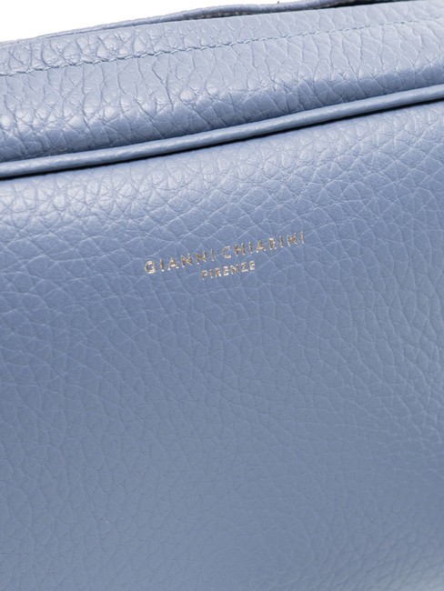 LOGO PRINT Bolso de dormitorio de piel martillada ming azul - Bolsos Mujer