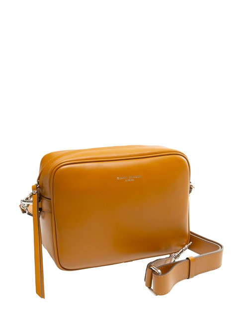 LOGO PRINT Bolso dormitorio piel lisa bronceado - Bolsos Mujer