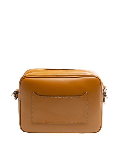 LOGO PRINT Bolso dormitorio piel lisa bronceado - Bolsos Mujer