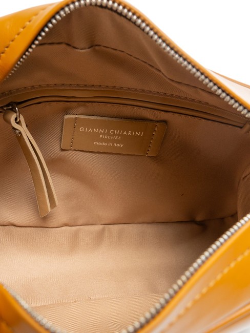 LOGO PRINT Bolso dormitorio piel lisa bronceado - Bolsos Mujer