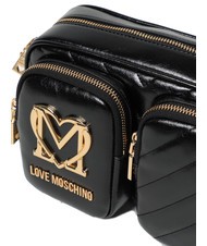 LOVE MOSCHINO CITY POCKETS Bolso de hombro acolchado negro - Bolsos Mujer - 3