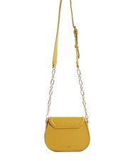 GAUD&Igrave; CLAUDIE Bolso bandolera con solapa amarillo - Bolsos Mujer - 3