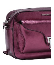 COCCINELLE BEAT PEPITA  Mini bolso bandolera, en piel. rosa pulpa - Bolsos Mujer - 3